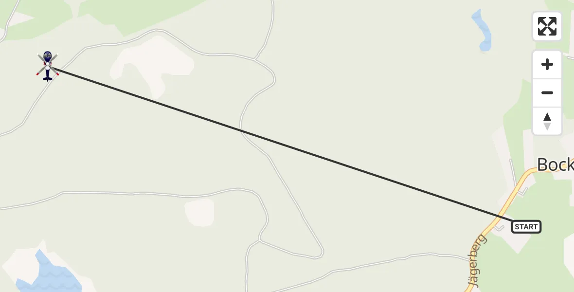 Flugroute Polizeihubschrauber Glücksburg (Ostsee) - Glücksburg (Ostsee), 22 Juli 2026, 09:07