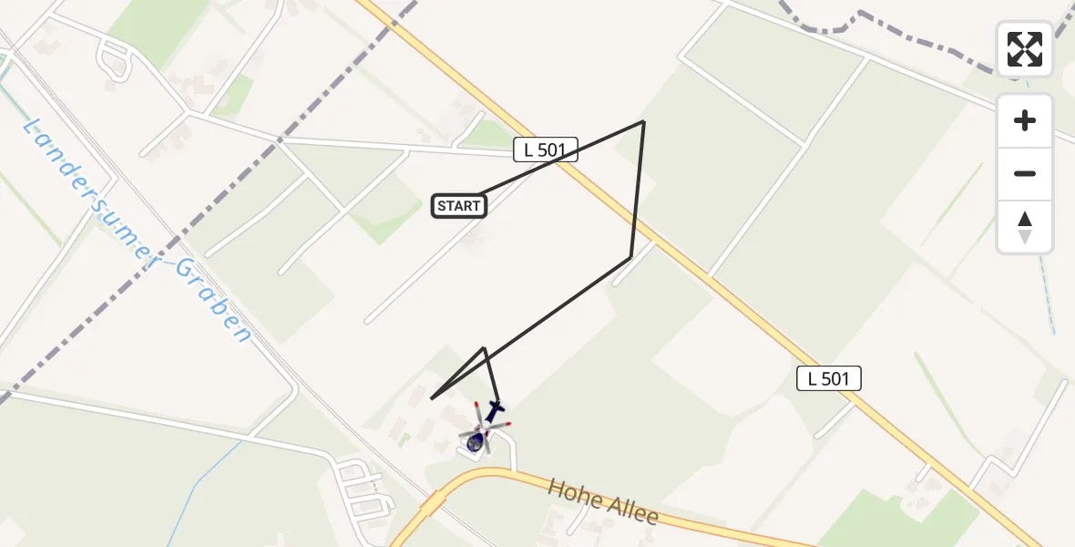 Flugroute Polizeihubschrauber Rheine - Rheine, 22 Juli 2026, 09:27