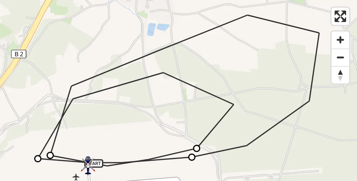 Flugroute Polizeihubschrauber Flugplatz Roth - Flugplatz Roth, 22 Juli 2026, 09:31
