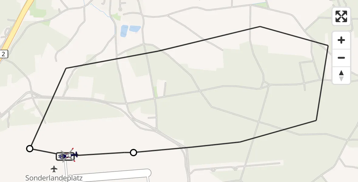Flugroute Polizeihubschrauber Flugplatz Roth - Flugplatz Roth, 22 Juli 2026, 09:41