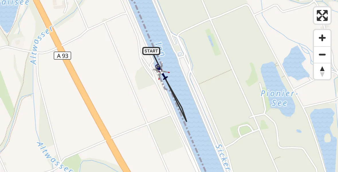 Flugroute Polizeihubschrauber Nußdorf a.Inn - Nußdorf a.Inn, 22 Juli 2026, 09:48