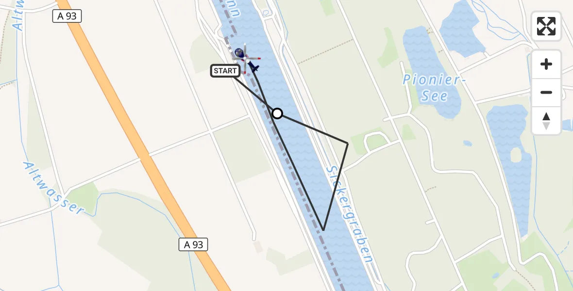 Flugroute Polizeihubschrauber Flintsbach a.Inn - Nußdorf a.Inn, 22 Juli 2026, 10:45