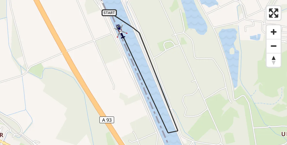 Flugroute Polizeihubschrauber Nußdorf a.Inn - Nußdorf a.Inn, 22 Juli 2026, 11:32