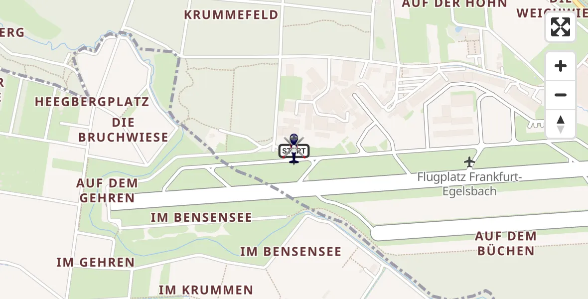 Flugroute Polizeihubschrauber Flughafen Frankfurt-Egelsbach - Flughafen Frankfurt-Egelsbach, 22 Juli 2026, 12:12
