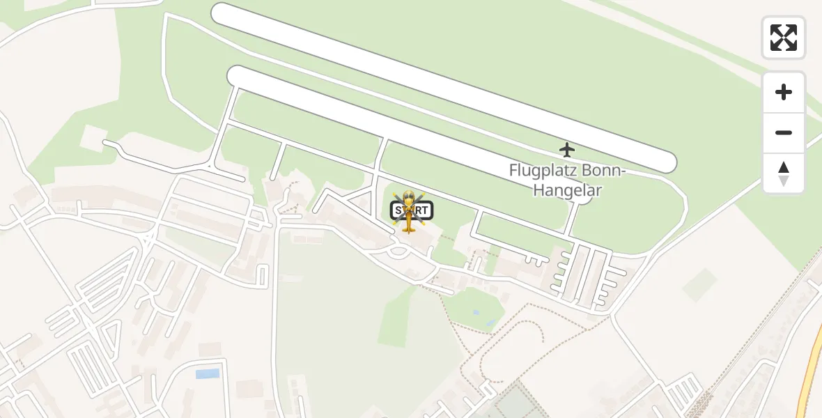 Flugroute Rettungshubschrauber Bonn-Hangelar Flugplatz - Bonn-Hangelar Flugplatz, 22 Juli 2026, 12:24
