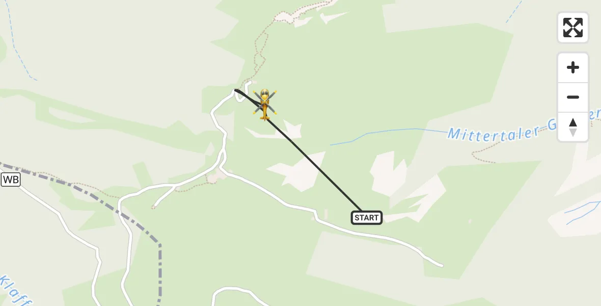 Flugroute Rettungshubschrauber Rottach-Egern - Rottach-Egern, 22 Juli 2026, 12:58