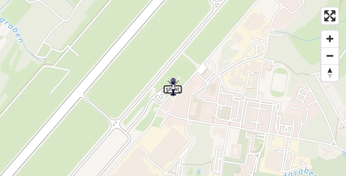 Flugroute Polizeihubschrauber Dresden Bundespolizei Hubschrauberlandeplatz - Dresden Bundespolizei Hubschrauberlandeplatz, 22 Juli 2026, 13:01