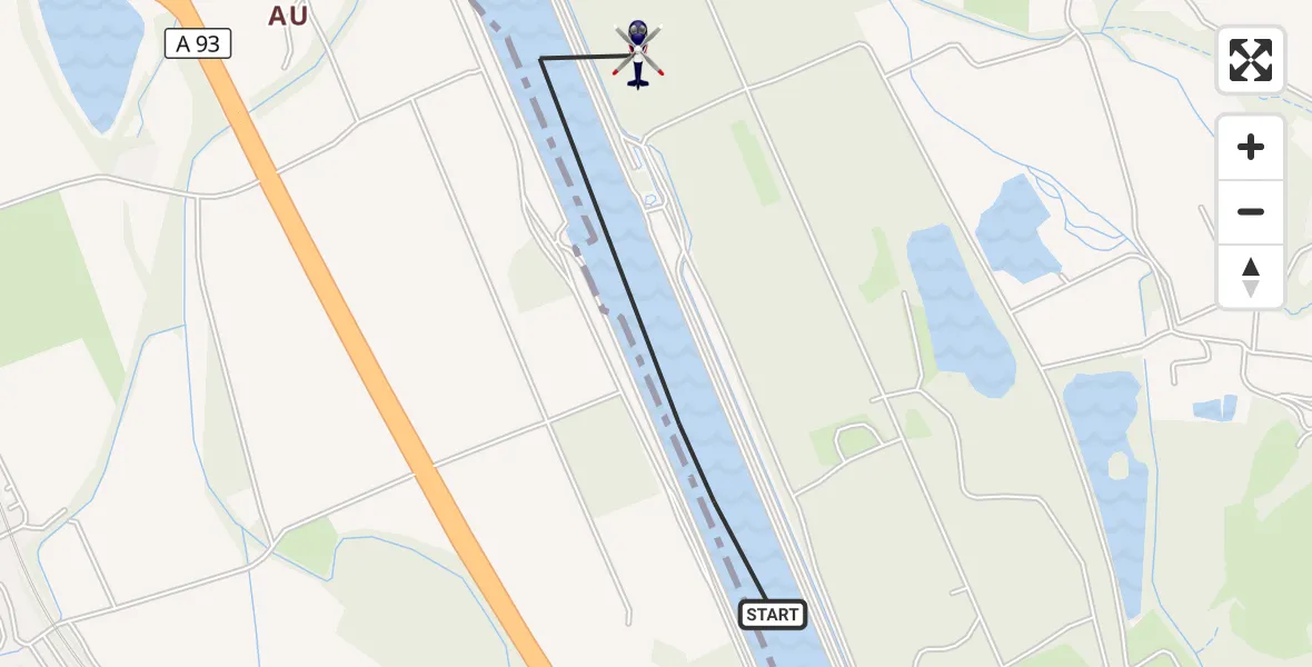 Flugroute Polizeihubschrauber Nußdorf a.Inn - Nußdorf a.Inn, 22 Juli 2026, 13:03