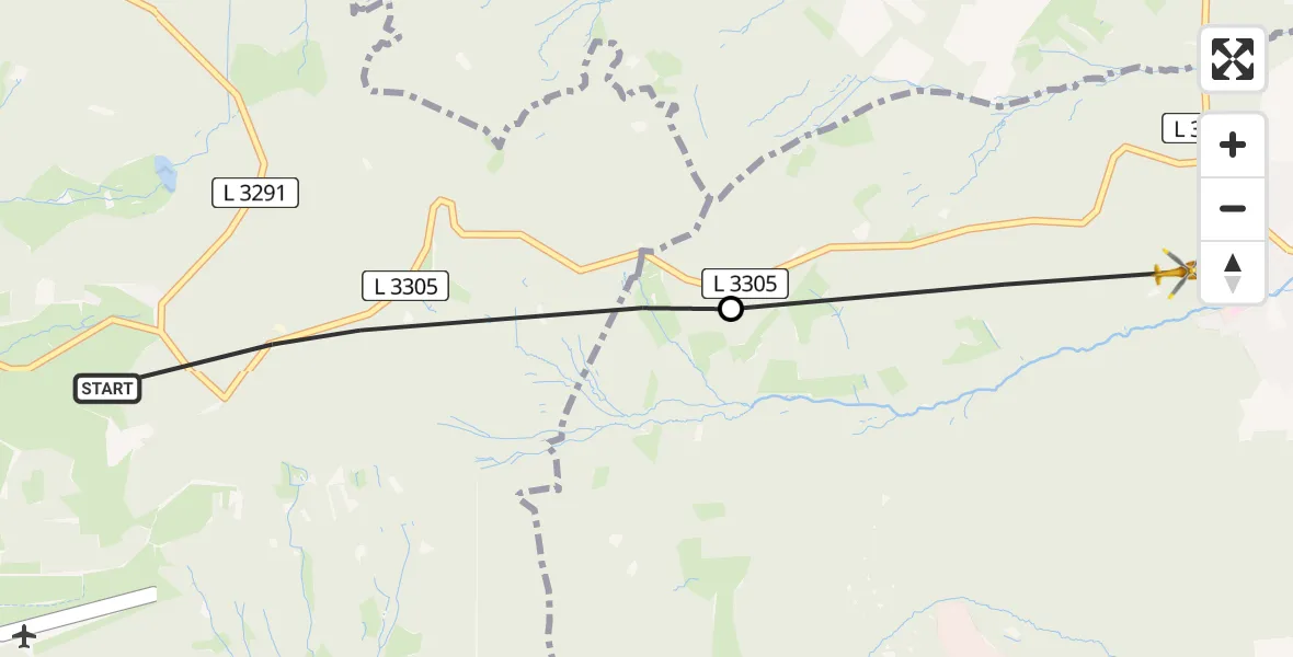 Flugroute Rettungshubschrauber Schotten - Grebenhain, 22 Juli 2026, 15:18
