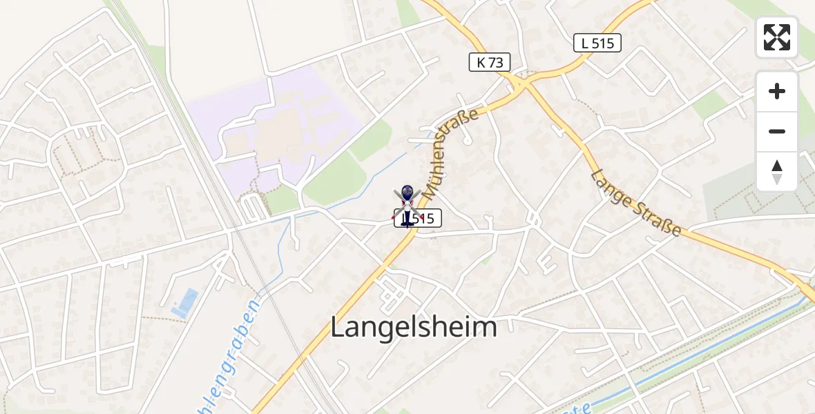 Flugroute Polizeihubschrauber Langelsheim - Langelsheim, 23 Juli 2026, 06:05