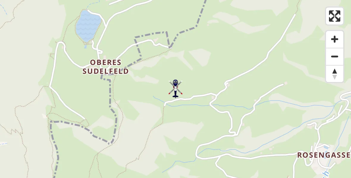 Flugroute Polizeihubschrauber Oberaudorf - Oberaudorf, 23 Juli 2026, 10:04