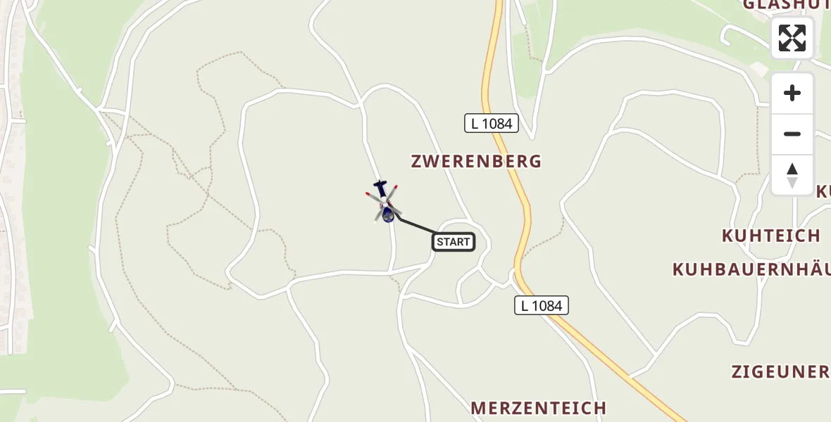 Flugroute Polizeihubschrauber Aalen - Aalen, 23 Juli 2026, 10:39