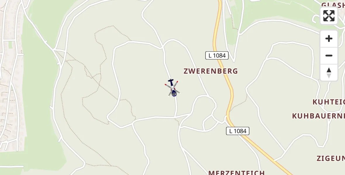 Flugroute Polizeihubschrauber Aalen - Aalen, 23 Juli 2026, 10:42