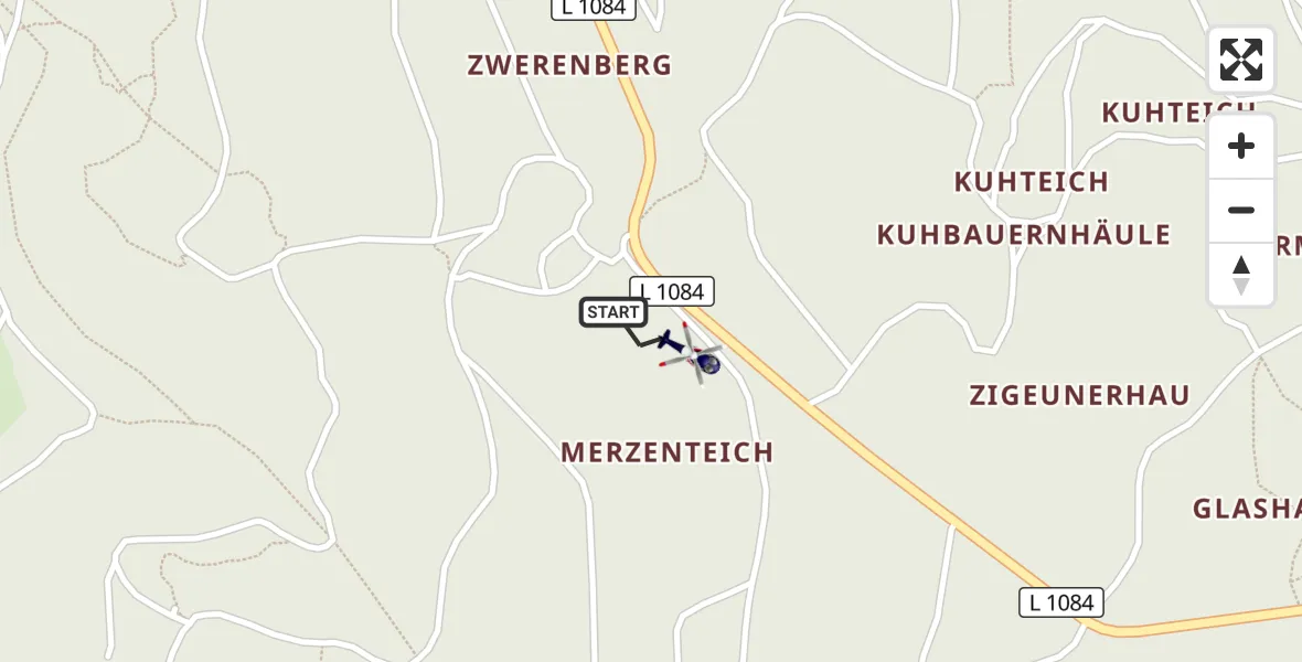 Flugroute Polizeihubschrauber Aalen - Aalen, 23 Juli 2026, 10:53