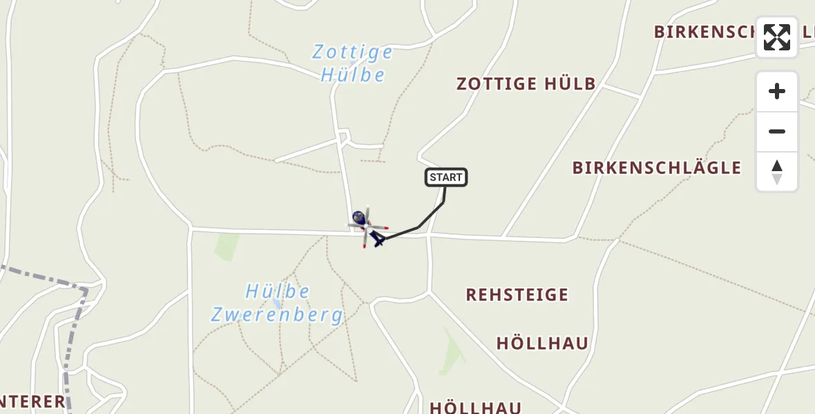 Flugroute Polizeihubschrauber Aalen - Aalen, 23 Juli 2026, 10:57