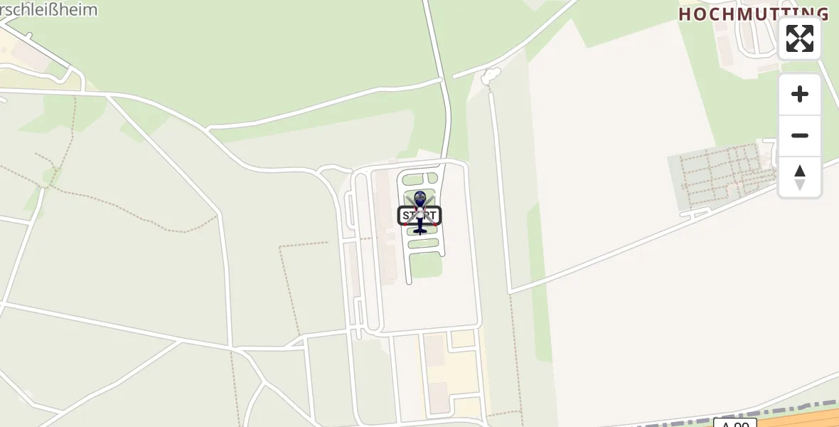 Flugroute Polizeihubschrauber Oberschleißheim - Oberschleißheim, 23 Juli 2026, 11:37