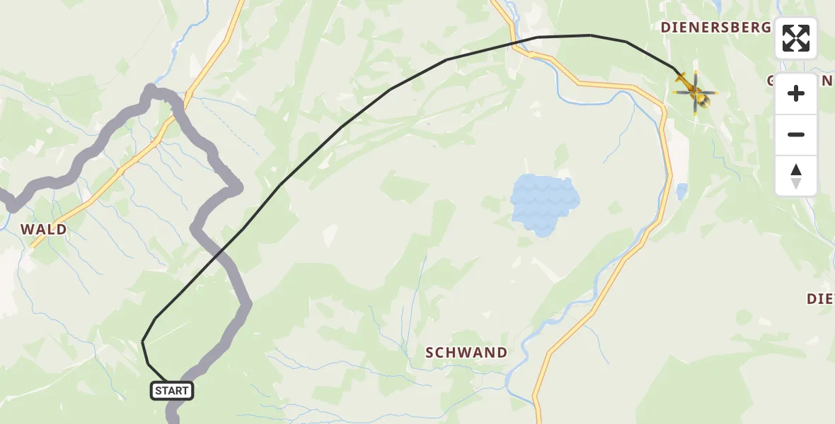 Flugroute Rettungshubschrauber Oberstdorf - Oberstdorf, 23 Juli 2026, 12:15