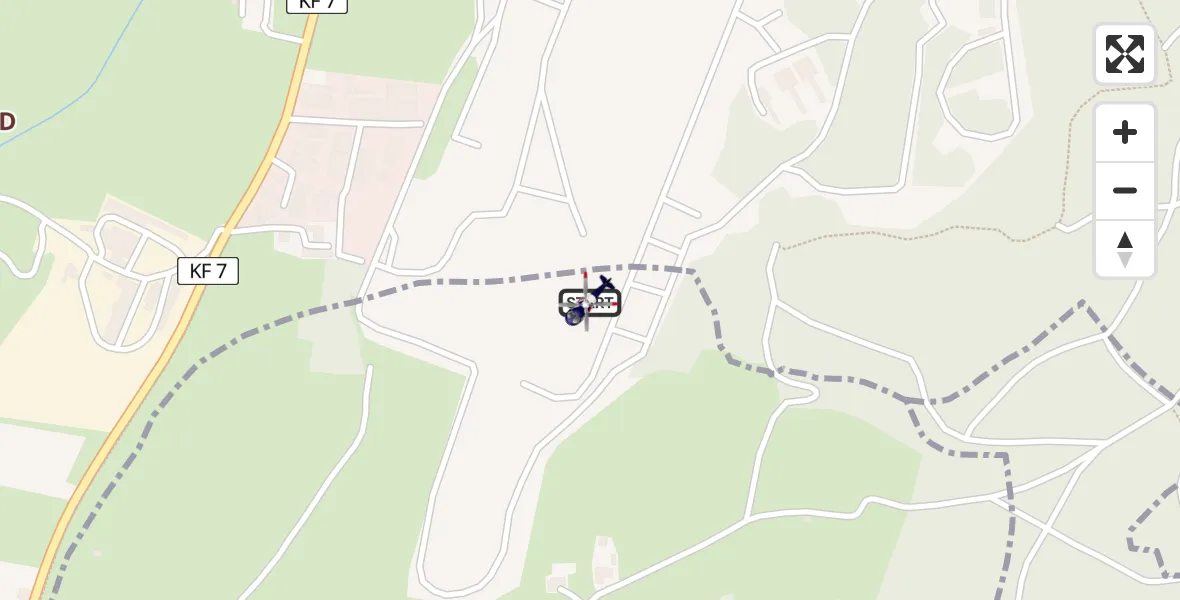 Flugroute Polizeihubschrauber Kaufbeuren - Kaufbeuren, 23 Juli 2026, 12:51