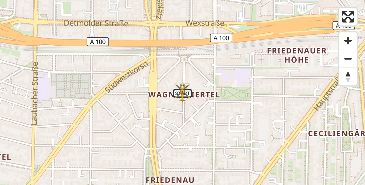 Flugroute Rettungshubschrauber Berlin - Berlin, 23 Juli 2026, 13:56