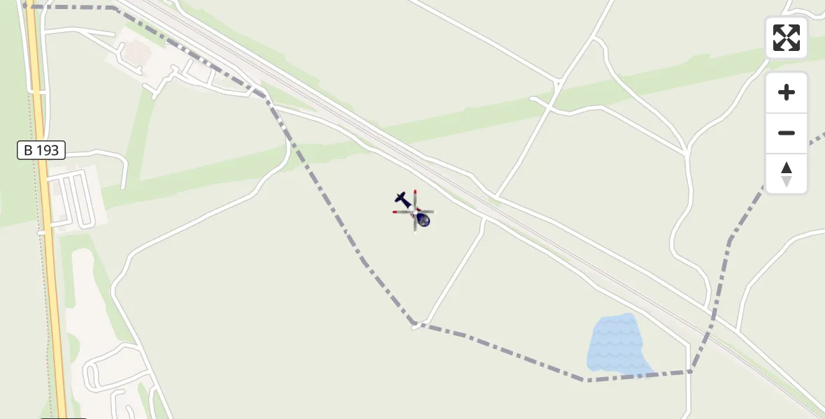 Flugroute Polizeihubschrauber Klein Vielen - Klein Vielen, 24 Juli 2026, 05:57