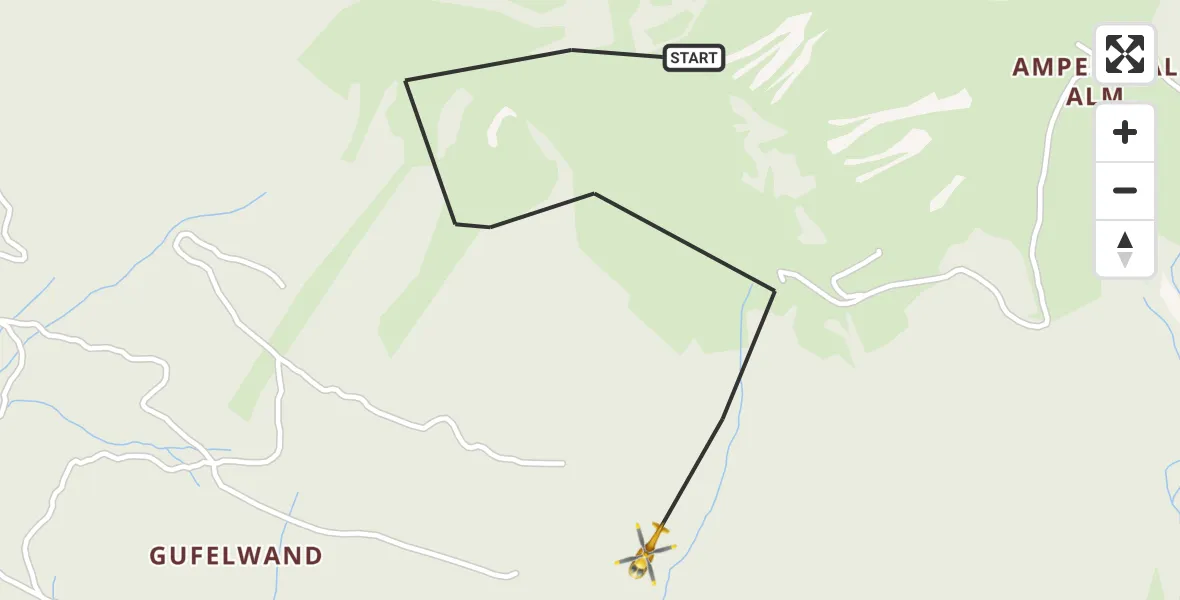 Flugroute Rettungshubschrauber Lenggries - Lenggries, 24 Juli 2026, 11:37