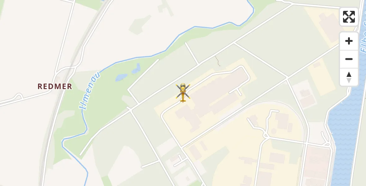 Flugroute Rettungshubschrauber Uelzen - Uelzen, 25 Juli 2026, 06:44