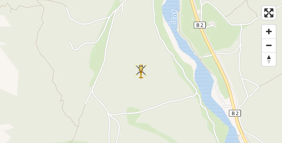 Flugroute Rettungshubschrauber Mittenwald - Mittenwald, 25 Juli 2026, 14:07