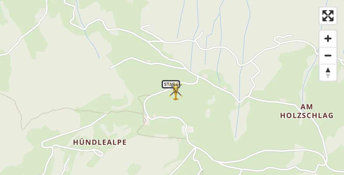 Flugroute Rettungshubschrauber Oberstaufen - Oberstaufen, 25 Juli 2026, 14:40