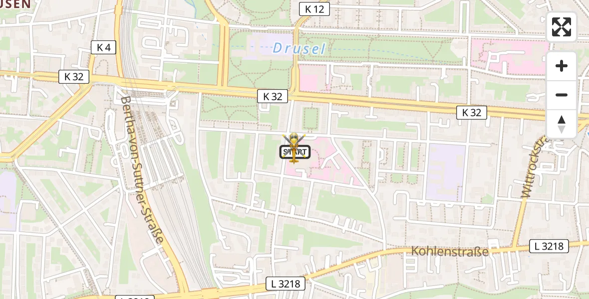 Flugroute Rettungshubschrauber Kassel - Kassel, 25 Juli 2026, 15:57