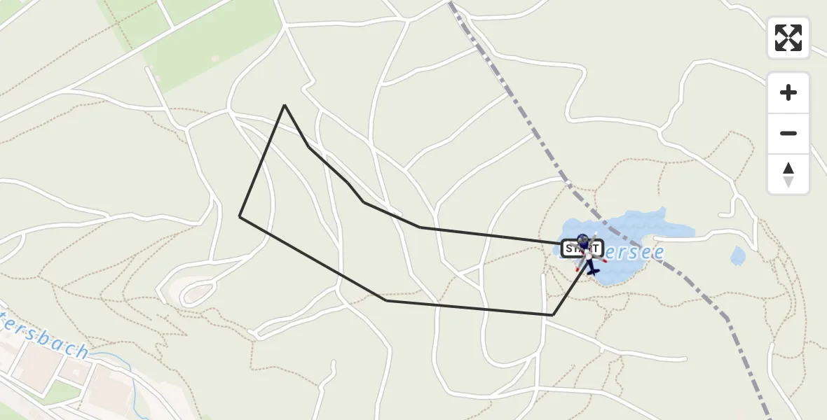 Flugroute Polizeihubschrauber Herdorf - Herdorf, 25 Juli 2026, 16:53