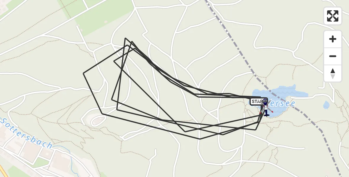 Flugroute Polizeihubschrauber Herdorf - Herdorf, 25 Juli 2026, 16:56