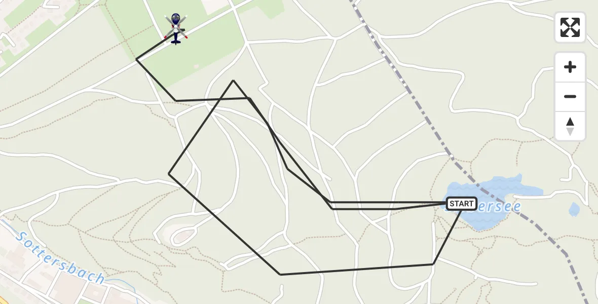 Flugroute Polizeihubschrauber Herdorf - Herdorf, 25 Juli 2026, 17:48