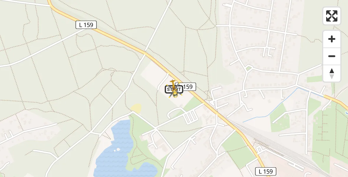 Flugroute Rettungshubschrauber Halle (Saale) - Halle (Saale), 25 Juli 2026, 20:03