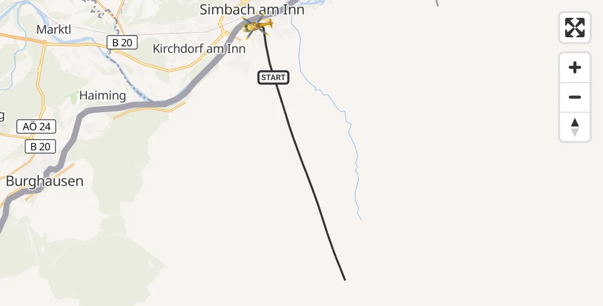 Flugroute Rettungshubschrauber Laab - Laab, 26 Juli 2026, 17:53