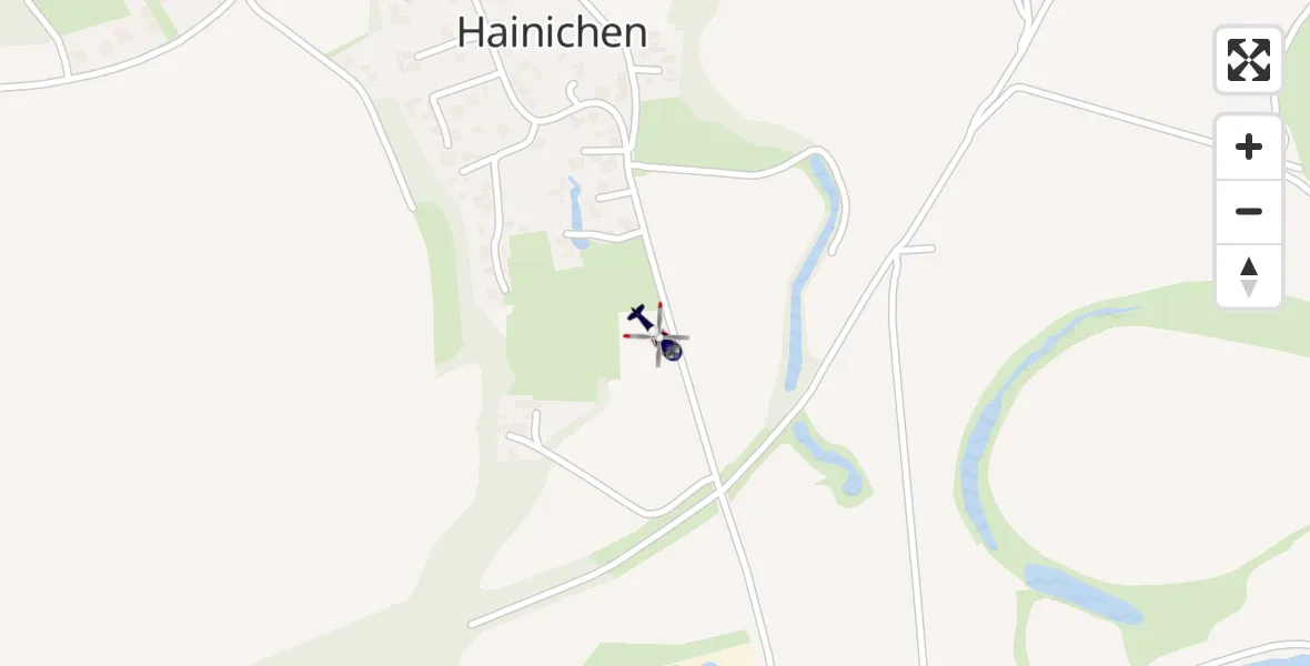 Flugroute Polizeihubschrauber Eilenburg - Eilenburg, 26 Juli 2026, 18:58