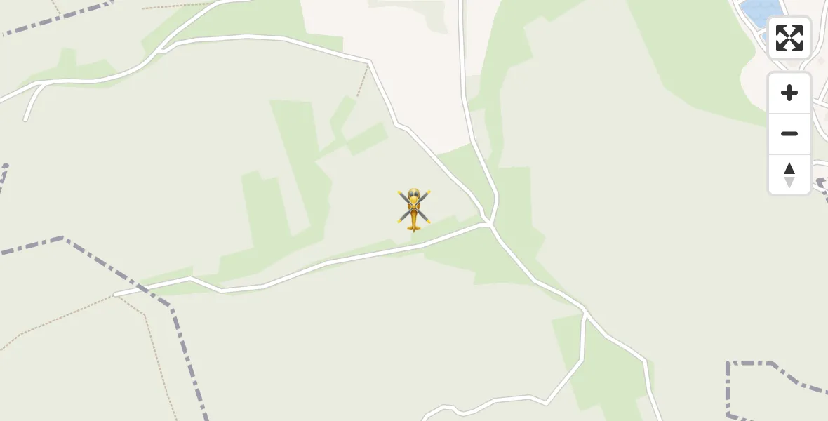 Flugroute Rettungshubschrauber Großlöbichau - Großlöbichau, 27 Juli 2026, 06:53