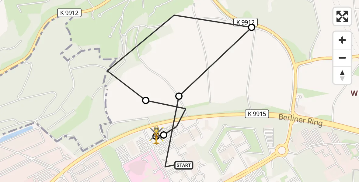 Flugroute Rettungshubschrauber Ulm Military Hospital Emergency - ADAC Air Rescue Station Ulm (Christoph 22), 27 Juli 2026, 07:05