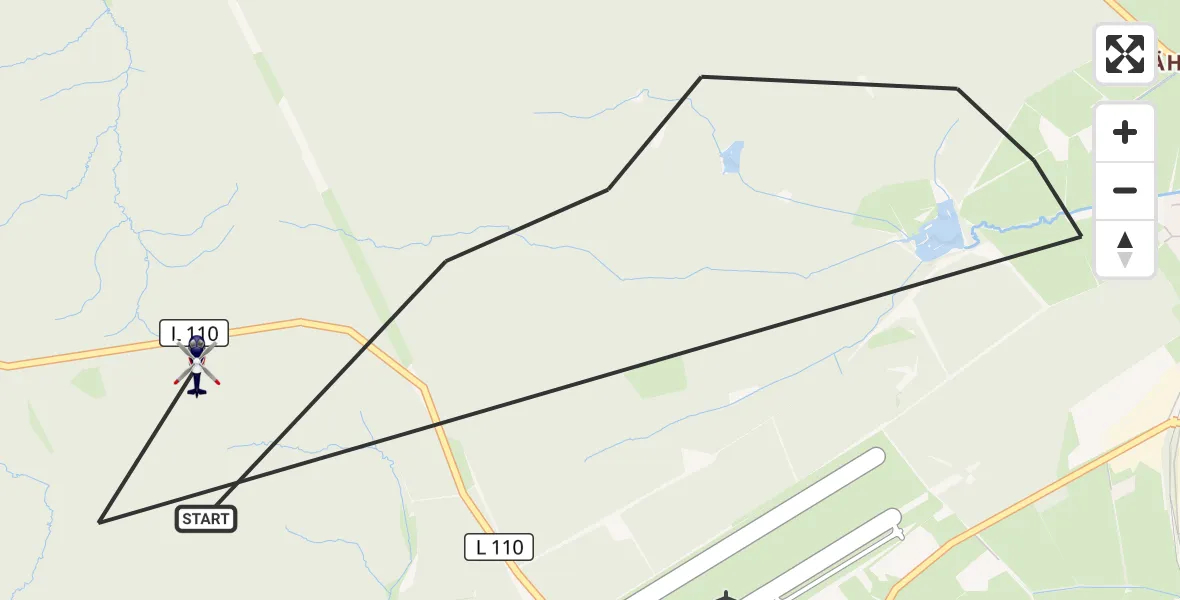Flugroute Polizeihubschrauber Dahlem - Dahlem, 27 Juli 2026, 08:26