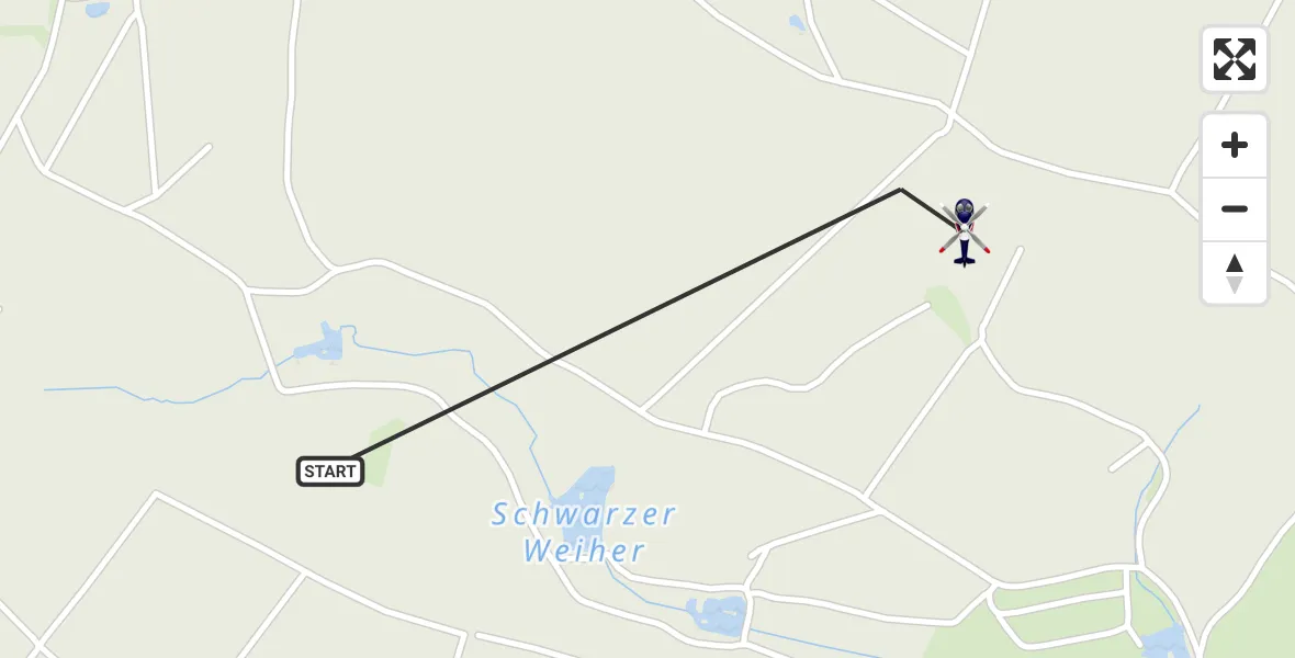 Flugroute Polizeihubschrauber Dahlem - Dahlem, 27 Juli 2026, 08:32