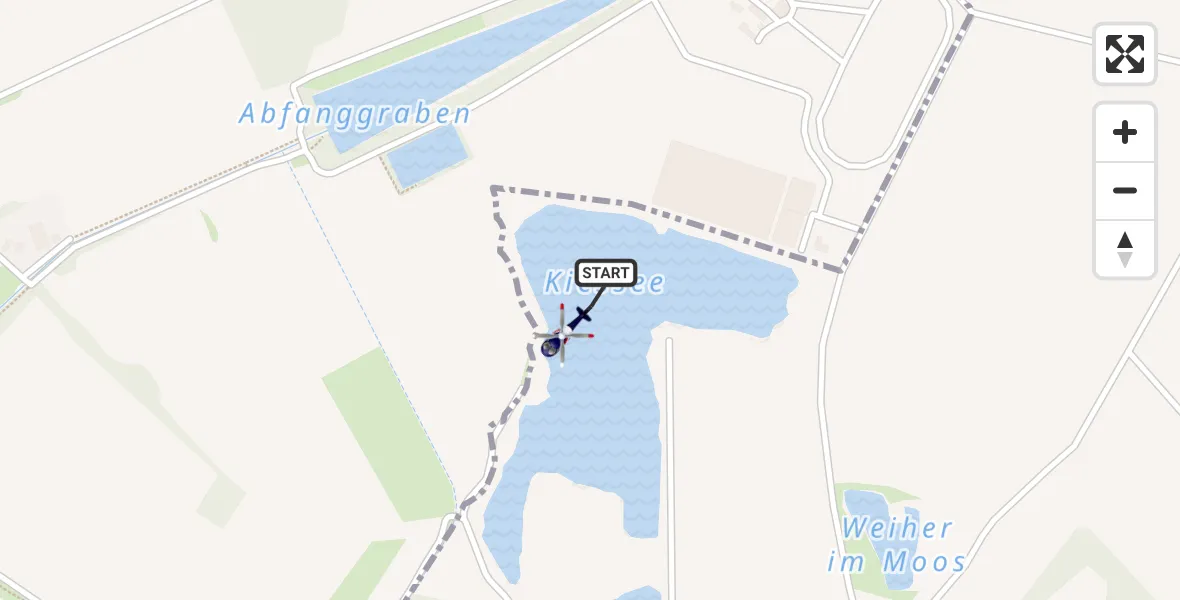 Flugroute Polizeihubschrauber München - München, 27 Juli 2026, 08:37