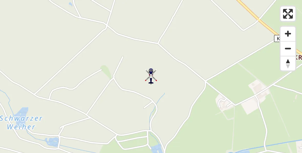Flugroute Polizeihubschrauber Dahlem - Dahlem, 27 Juli 2026, 09:02