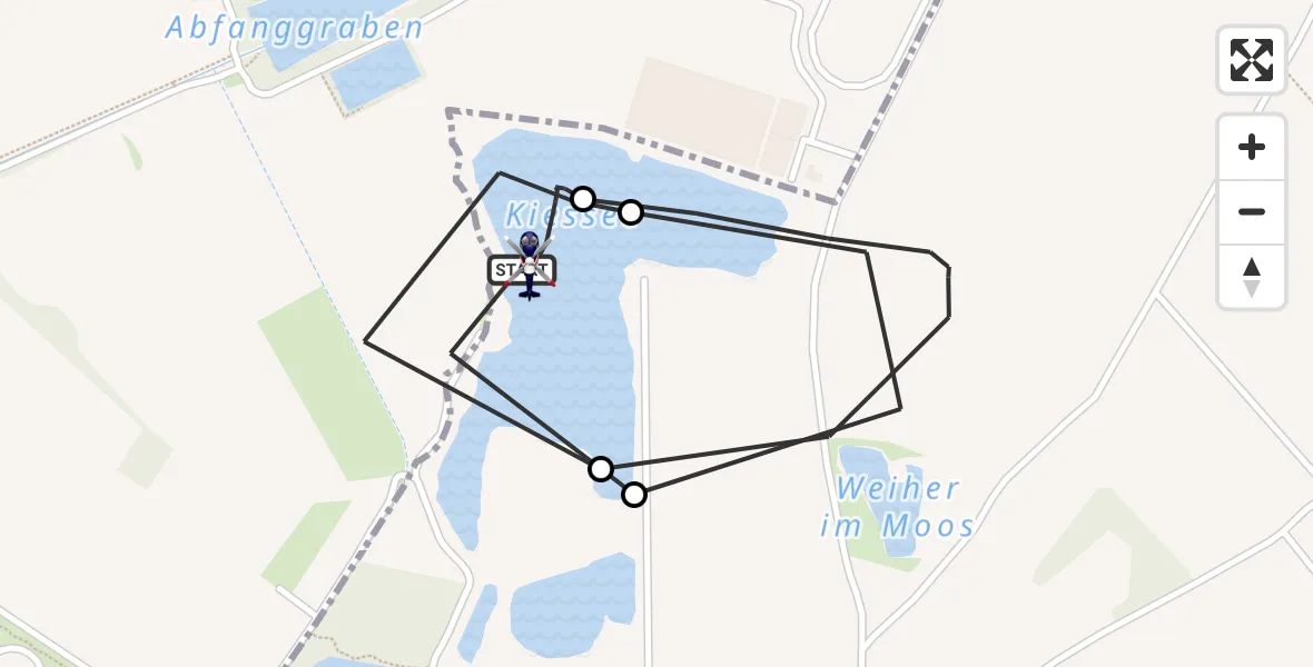 Flugroute Polizeihubschrauber München - München, 27 Juli 2026, 09:31
