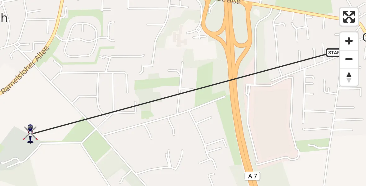 Flugroute Polizeihubschrauber Seevetal - Seevetal, 27 Juli 2026, 09:46