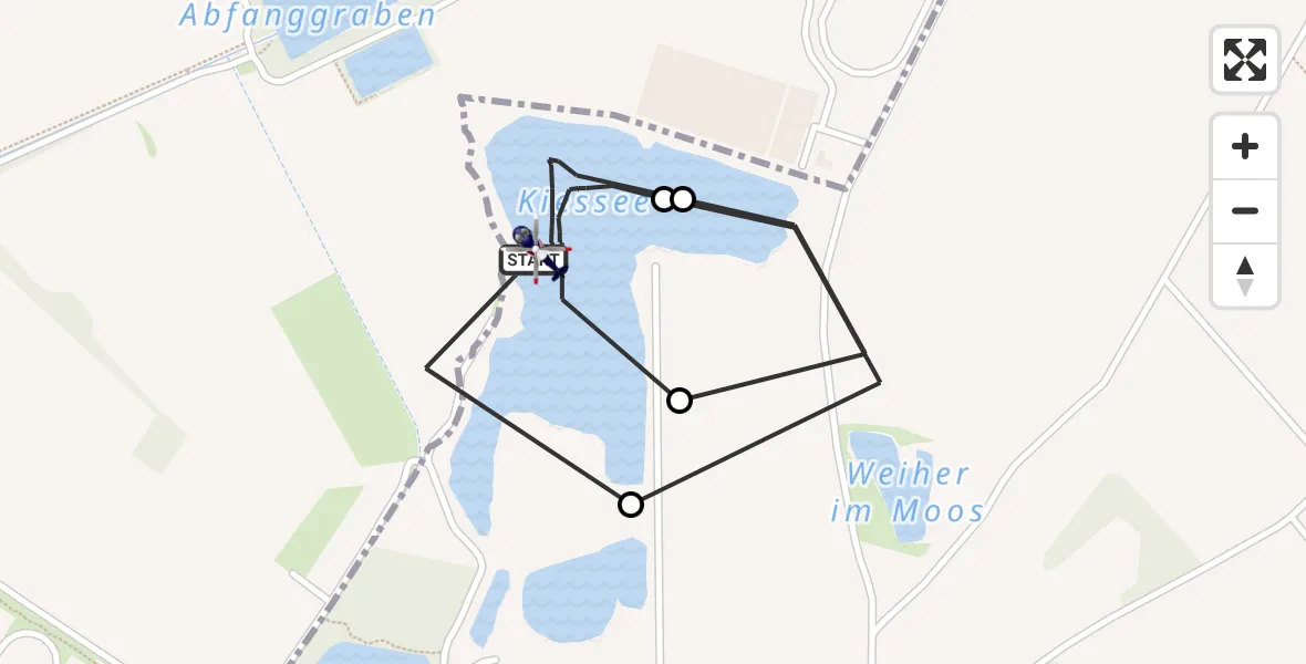 Flugroute Polizeihubschrauber München - München, 27 Juli 2026, 10:38