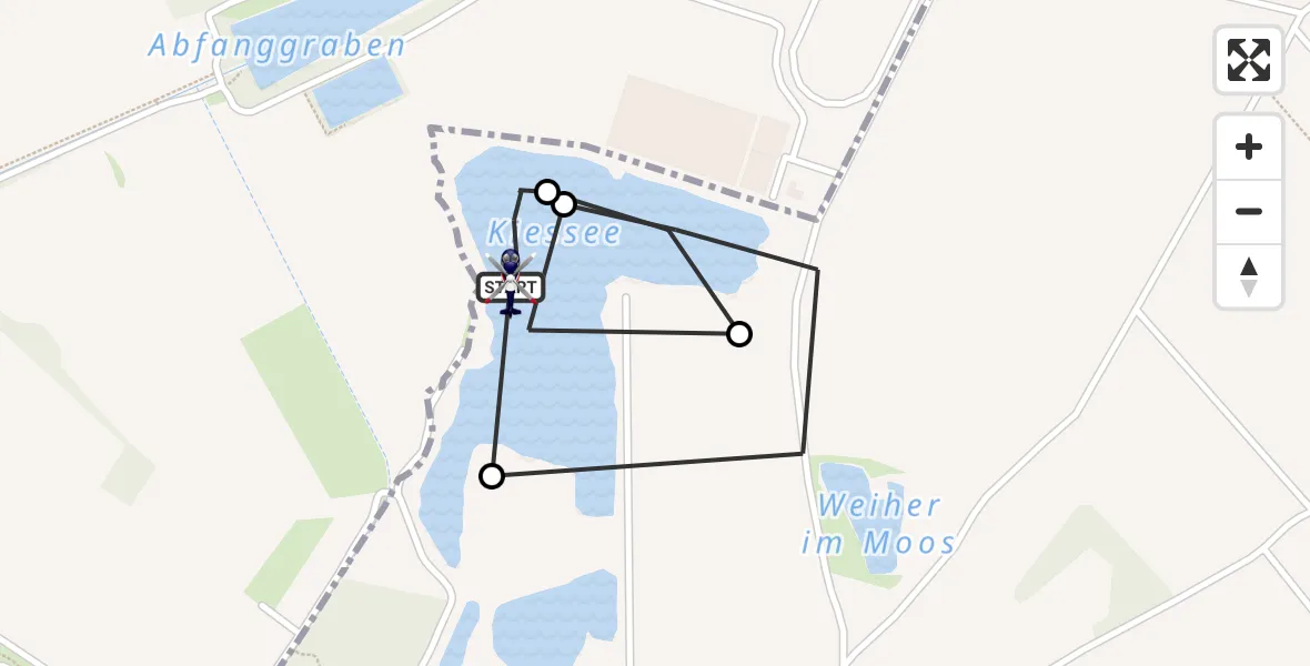 Flugroute Polizeihubschrauber München - München, 27 Juli 2026, 10:48
