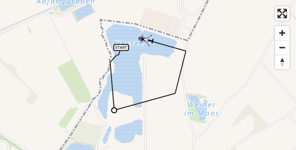 Flugroute Polizeihubschrauber München - München, 27 Juli 2026, 10:53
