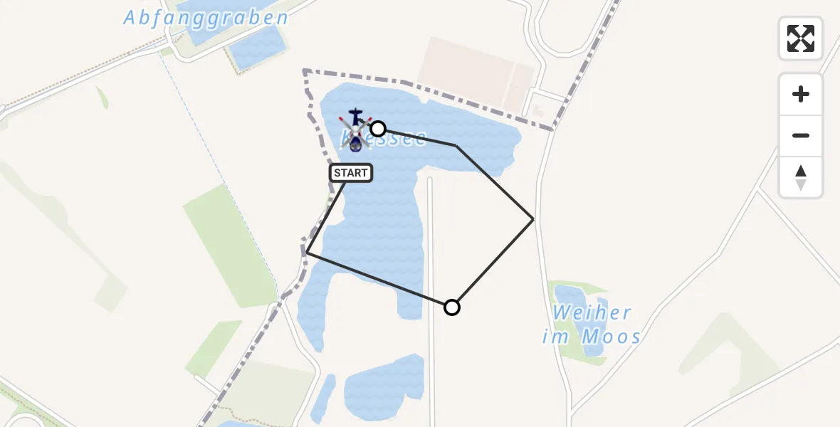 Flugroute Polizeihubschrauber München - München, 27 Juli 2026, 11:00