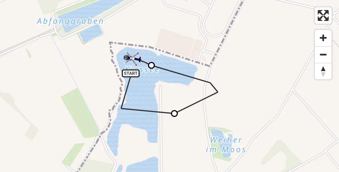 Flugroute Polizeihubschrauber München - München, 27 Juli 2026, 11:06