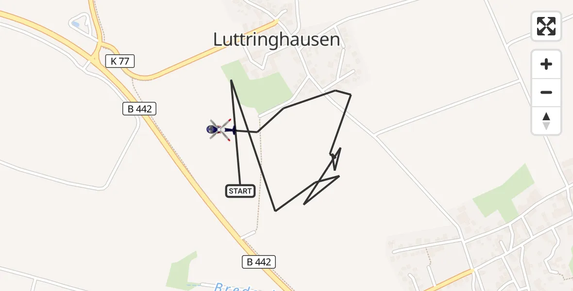 Flugroute Polizeihubschrauber Bad Münder am Deister - Bad Münder am Deister, 27 Juli 2026, 16:19