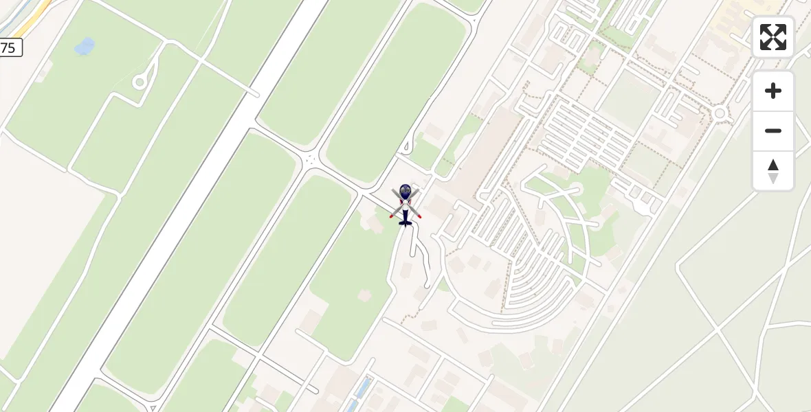 Flugroute Polizeihubschrauber Karlsruhe Baden-Baden Flughafen - Karlsruhe Baden-Baden Flughafen, 27 Juli 2026, 21:39